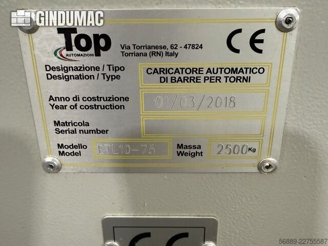 TOP Automazioni เครื่องป้อนอัตโนมัติ รุ่น Top Loader ETL 10-75 (2018) TOP Automazioni Top Loader ETL 10-75 (2018)