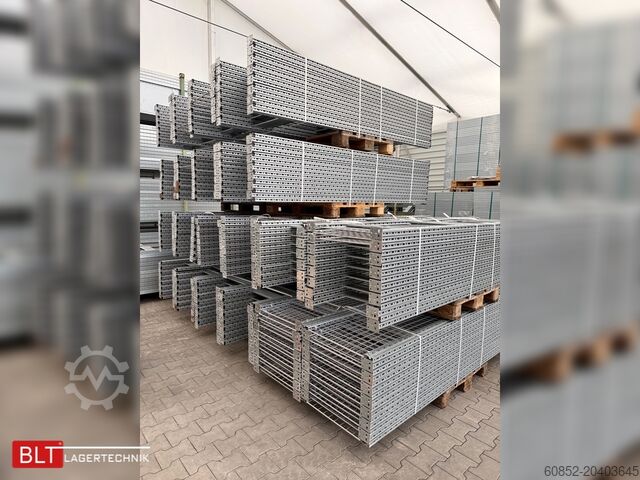 Bezosećajna polica ca 100 lfm Gebrauchtes SSI Schäfer R3000 Fachbodenregal Werkstattregale Handlager