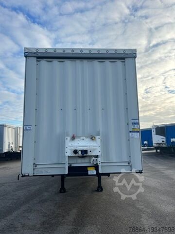 Semirremolque abierto con toldo KRONE CITY LINER PROFI, 1-ACHS- ZWANGSGELENKT, DHOLLANDIA LBW 2000KG,