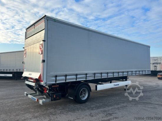 Semirremolque abierto con toldo KRONE CITY LINER PROFI, 1-ACHS- ZWANGSGELENKT, DHOLLANDIA LBW 2000KG,