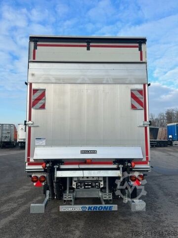 Semirremolque abierto con toldo KRONE CITY LINER PROFI, 1-ACHS- ZWANGSGELENKT, DHOLLANDIA LBW 2000KG,