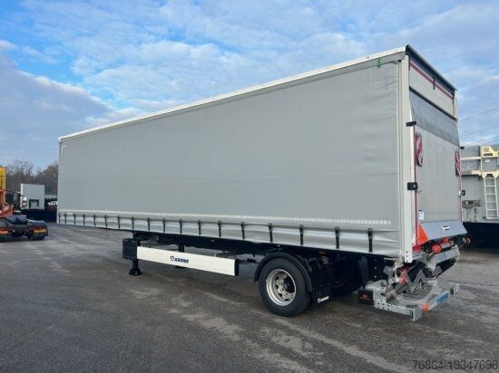 Semirremolque abierto con toldo KRONE CITY LINER PROFI, 1-ACHS- ZWANGSGELENKT, DHOLLANDIA LBW 2000KG,