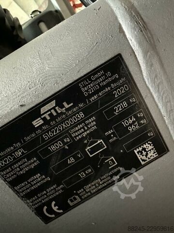 VS-23091 Carretilla elevadora eléctrica tríplex Still RX20-18PL STILL RX20-18PL