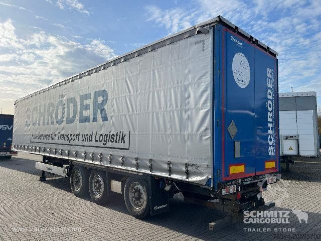 Opin hálf-vagn með segldúk Krone Curtainsider Standard Staplerhalterung