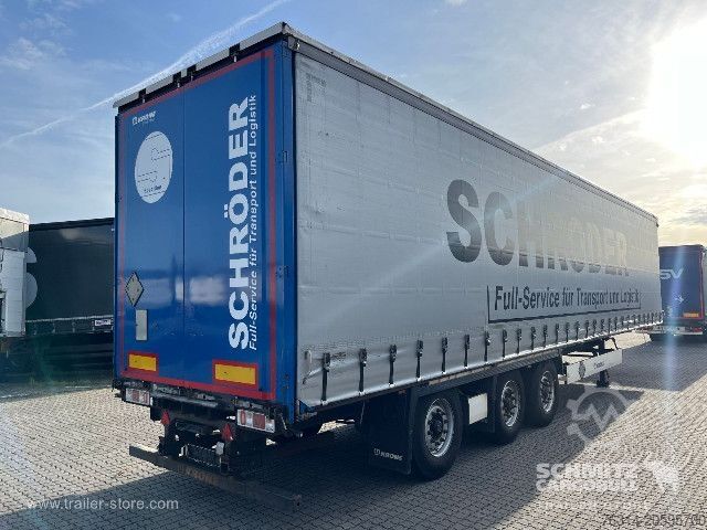 Opin hálf-vagn með segldúk Krone Curtainsider Standard Staplerhalterung