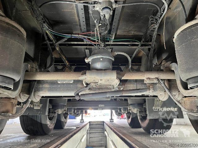 Opin hálf-vagn með segldúk Krone Curtainsider Standard Staplerhalterung