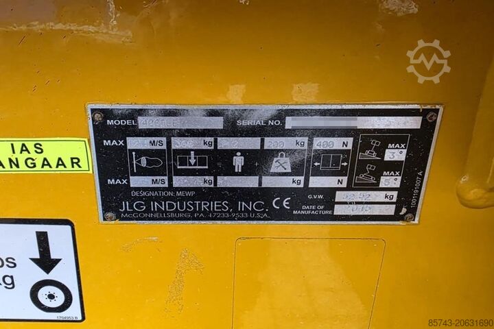 škarasta dizalica JLG 4069LE Electric, 14.2m Working Height, 360kg Capac