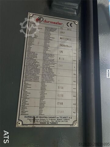 Máquina de construcción Durmazlar ys3016 saks til stålplater
