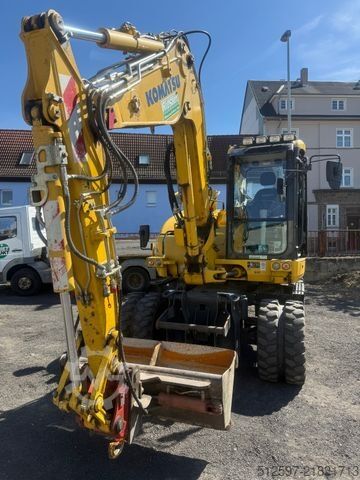 Excavadora móvil KOMATSU PW 98 MR-10 / gepflegt / 1600 Bh / inkl. GRL+TL