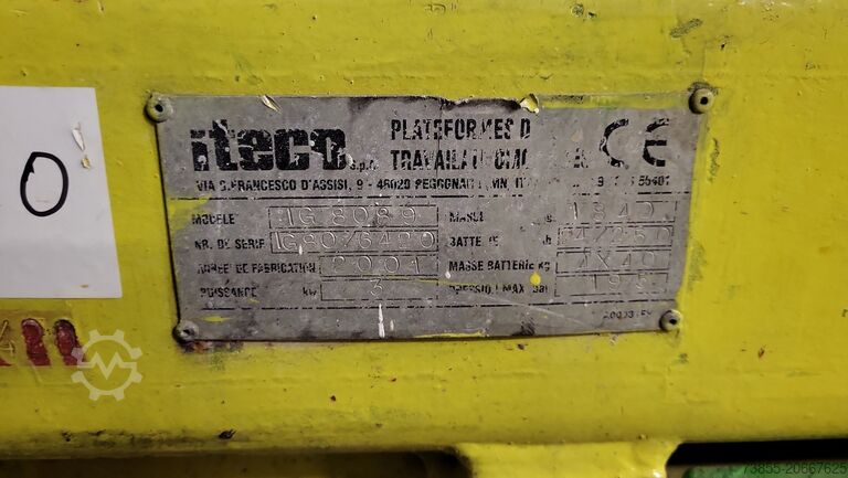 Scherenhubtisch Iteco IG 8089 (for parts only)