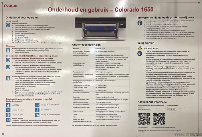 Digitaldruckmaschine Canon Colorado 1650