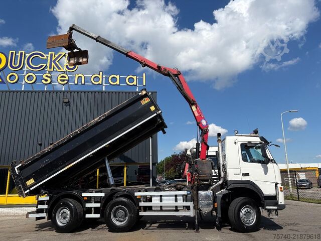 Žeriavové vozidlo Volvo FM 330 EEV + 6x4 + HMF 1244 + EURO 5 + 3 SIDE T...