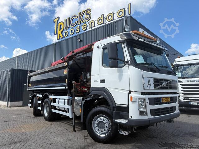 3-sidig tipp Volvo FM 330 EEV + 6x4 + HMF 1244 + EURO 5 + 3 SIDE T...