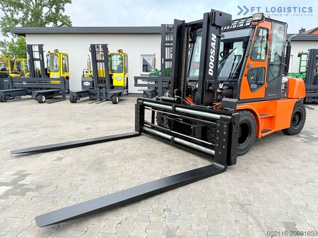 รถยกสี่ล้อ DOOSAN 70 / DUPLEX / FORK 2500MM / POSITIONER