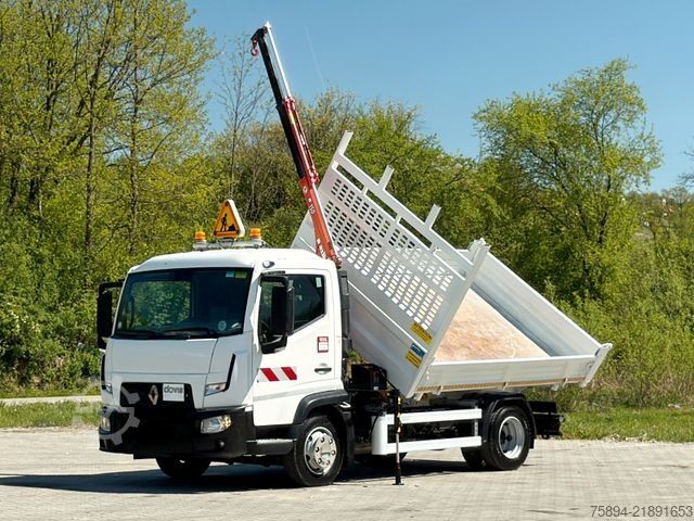 Dizalica na kamionu RENAULT D 7.5 *TIPPER 3,25m *MAXILIFT 150 D.2 * TOP!