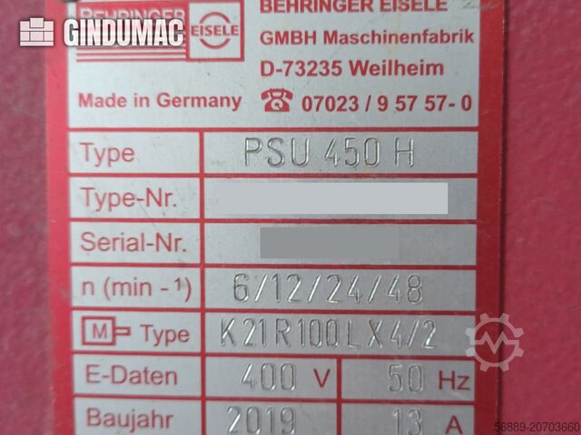 Gergaji Logam Pekeliling Behringer PSU 450H