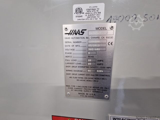 Centro de mecanizado vertical Haas Mini Mill
