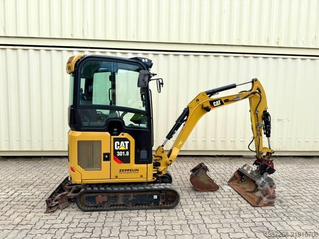 Mini bager CATERPILLAR 301.8 / 2091 BJ / 2.299 H/ 2 x Löffel/ MS01