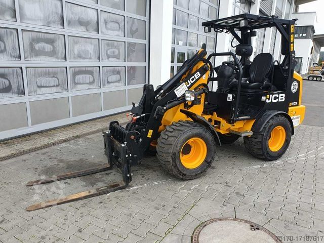 Radlader JCB 403 / Schaufel + Gabel / nur 248h!