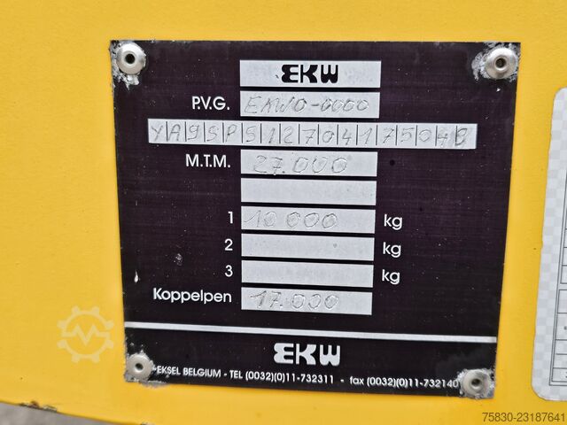  EKW KUIP / LOWBED / STEERING AXLE / TIEFBETT