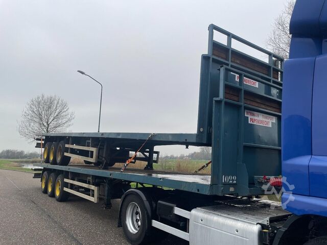 Platte bak Haan OPL 45 Heavy Duty / Rungen-Potholes /BPW / 2x L...