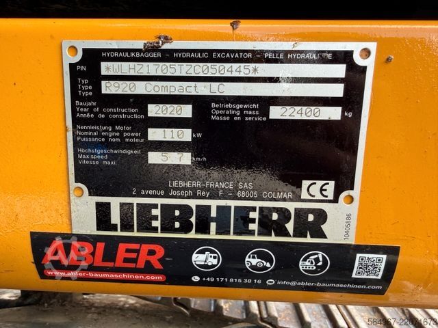 Jentolak rantai LIEBHERR R920 Compact LC Kettenbagger
