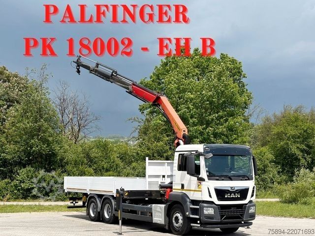 Кран, монтиран на камион MAN TGS 26.360*PRITSCHE 7,60m *6x4 * KRAN/ FUNK