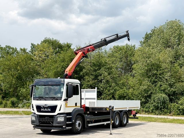 Кран, монтиран на камион MAN TGS 26.360*PRITSCHE 7,60m *6x4 * KRAN/ FUNK