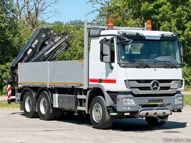 Macara montată pe camion MERCEDES-BENZ ACTROS 2641 * HIAB 322 EP-3 HIPRO+FUNK / 6x4