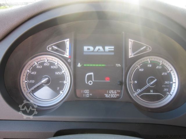 Truk bak datar dengan terpal DAF CF 230 19T Schiebeplane LBW Portalturen