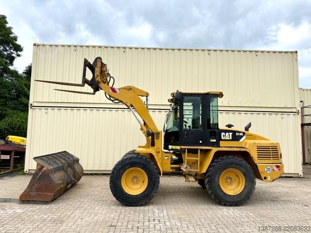 Radlader CATERPILLAR 914G / Schaufel+ Gabel / Deutsche Maschine