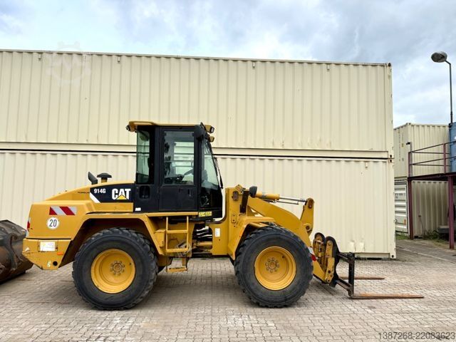 Radlader CATERPILLAR 914G / Schaufel+ Gabel / Deutsche Maschine