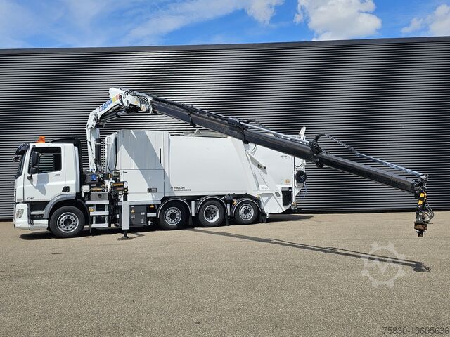 Vuilniswagen DAF CF 410 8X2/6 FAUN / BEKKER LAGRAM 16m3 / WAS IN...
