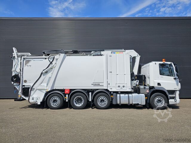 Vuilniswagen DAF CF 410 8X2/6 FAUN / BEKKER LAGRAM 16m3 / WAS IN...