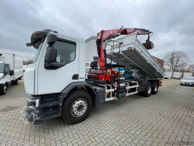 Kran fest á bíl RENAULT Premium Lander 310.26 6x4 Kipper /Kran