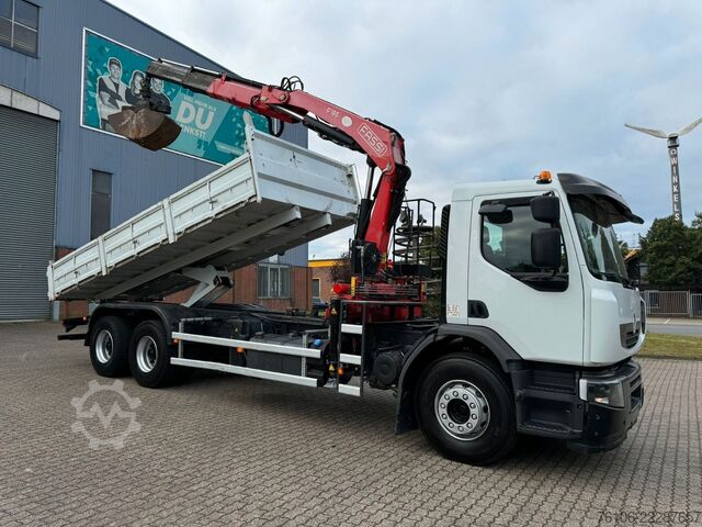 Kran fest á bíl RENAULT Premium Lander 310.26 6x4 Kipper /Kran