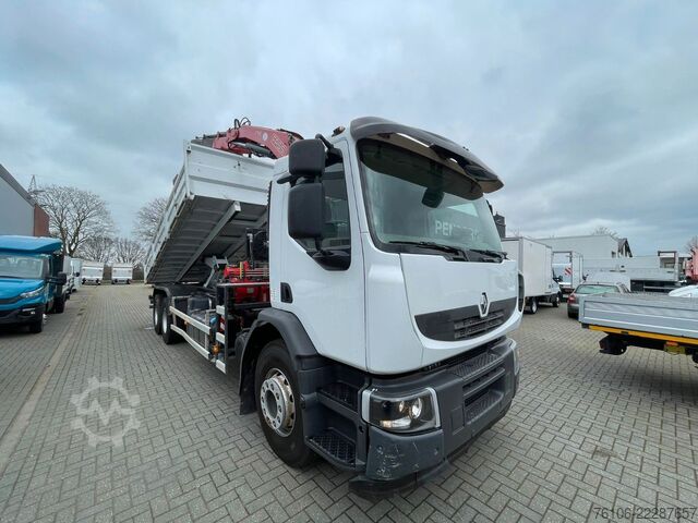 Kran fest á bíl RENAULT Premium Lander 310.26 6x4 Kipper /Kran