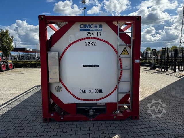 Thùng chứa xe tăng CIMC 20FT ISO, 25.050L / 1-COMP / 3 BAFFELS / T12 / ...