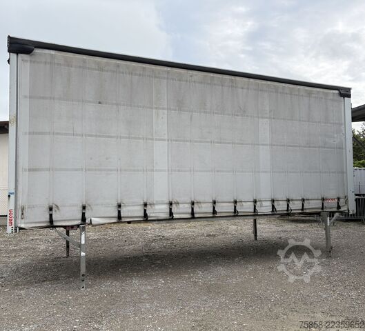 Châssis interchangeable avec plateau et bâche Wecon Jumbo XXL Innen 3090 mm Hubdach Verzinkt