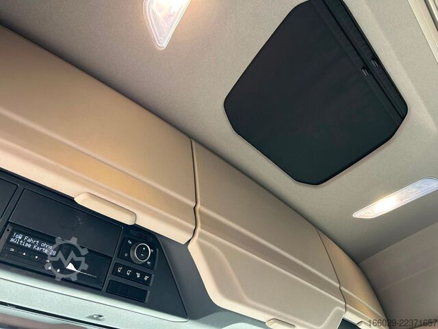 Вантажівка з відкритою платформою DAF XF 480 Baustoffpritsche mit Fassi Ladekran F235