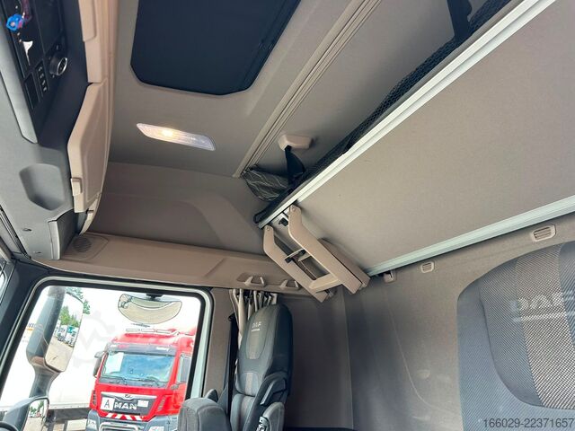 Вантажівка з відкритою платформою DAF XF 480 Baustoffpritsche mit Fassi Ladekran F235