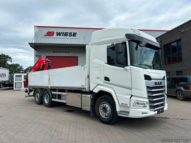 Кран, змонтований на вантажівці DAF XF 480 Baustoffpritsche mit Fassi Ladekran F235