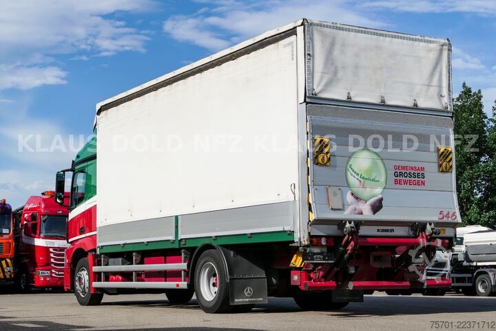 LKW mit Pritsche & Plane MERCEDES-BENZ Actros 1842 Pritsche Plane Vollluft LBW Euro 6