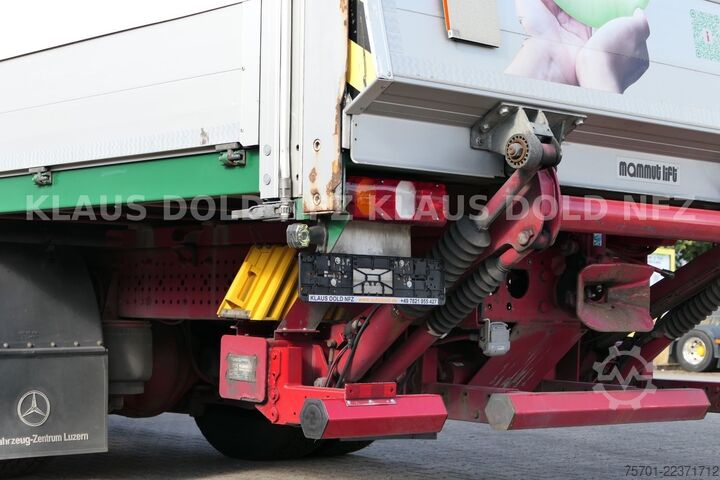 LKW mit Pritsche & Plane MERCEDES-BENZ Actros 1842 Pritsche Plane Vollluft LBW Euro 6