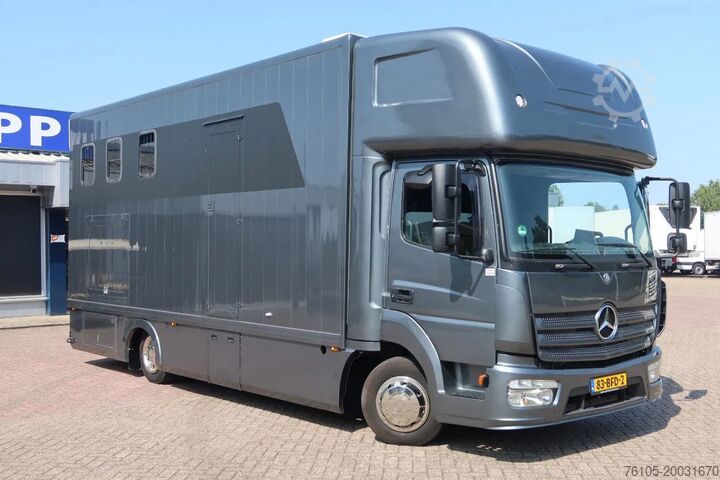Transport av hästar Mercedes-Benz Atego 816 L 3 Paarden/4 Ponies Nieuwe APK + nie...