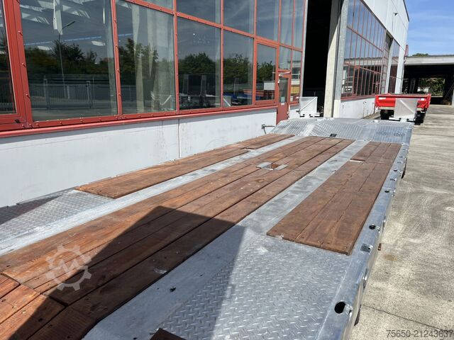 Tieflader Anhänger Möslein T 2 Schwebheim  Neuer 2 Achs Tieflader- Anhänger, Verbreiterung