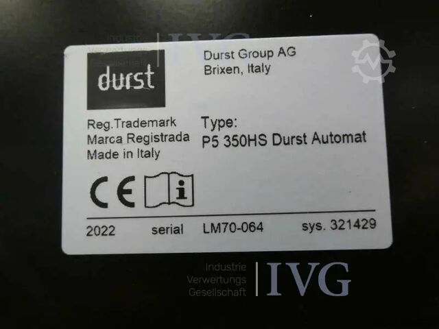 6-lita hybrid UV bleksprautu prentari fyrir rúllu- og plata prentun DURST P5 350HS Durst Automat