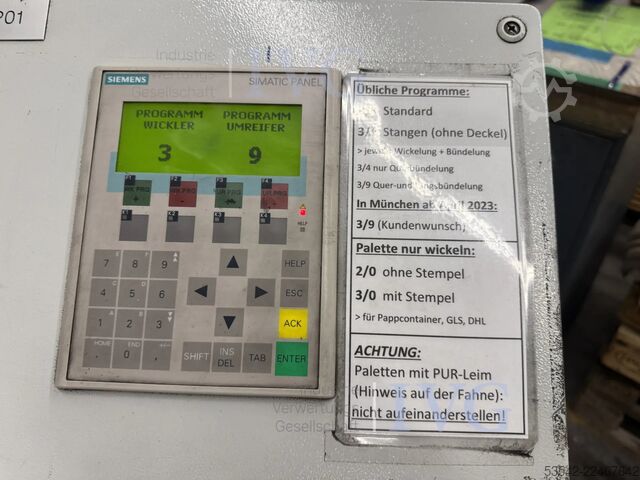 Paletten-Stretchwickel/-Banderolierautomat  
