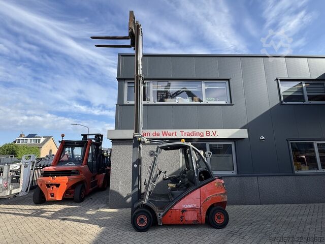 Linde H25T Triplex 550 Free Lift / Sideshift / Fork Positioner LPG 2007 LINDE H25T Triplo 550 Freelift / Sideshift / Vorkversteller LPG 2007