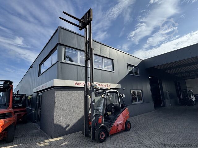 Linde H25T Triplex 550 Free Lift / Sideshift / Fork Positioner LPG 2007 LINDE H25T Triplo 550 Freelift / Sideshift / Vorkversteller LPG 2007